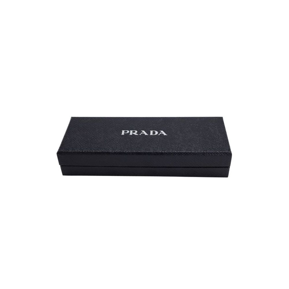 Prada Logo Keychain in Black Saffiano Leather - Picture 7 of 7